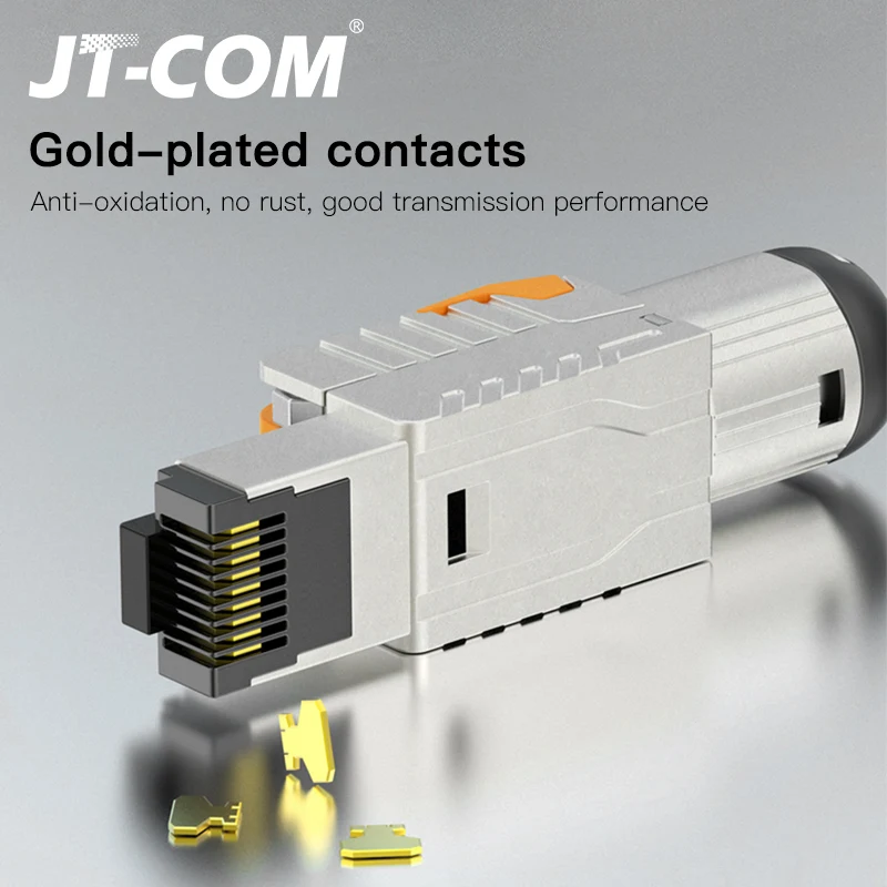 RJ45 металлический разъем CAT6A/7/8 промышленного класса Ethernet кабель экранированная