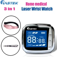 lastek 3 in 1 kit laser wrist watch with head massager meridian acupuncture pen pain relief diabetics 3r laser therapy device