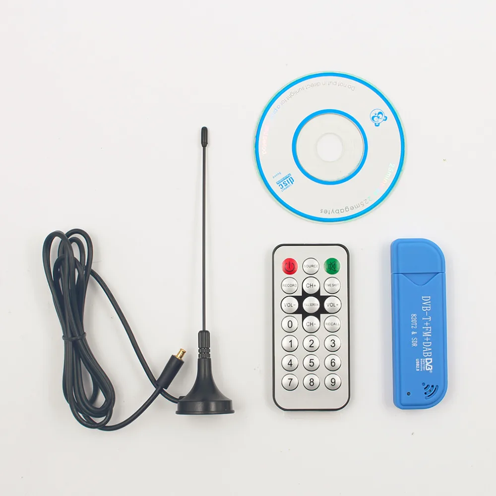 Цифровой ТВ ресивер USB 2 0 цифровой DVB T SDR + DAB FM HD тюнер приемник RTL2832U R820T2
