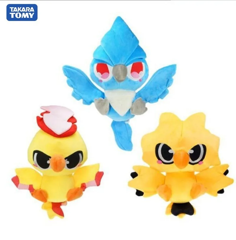 

TAKARA TOMY легендарная птица Покемон 30 см Zapdos Articuno molтреы аниме плюшевые куклы для детей Детские игрушки на день рождения