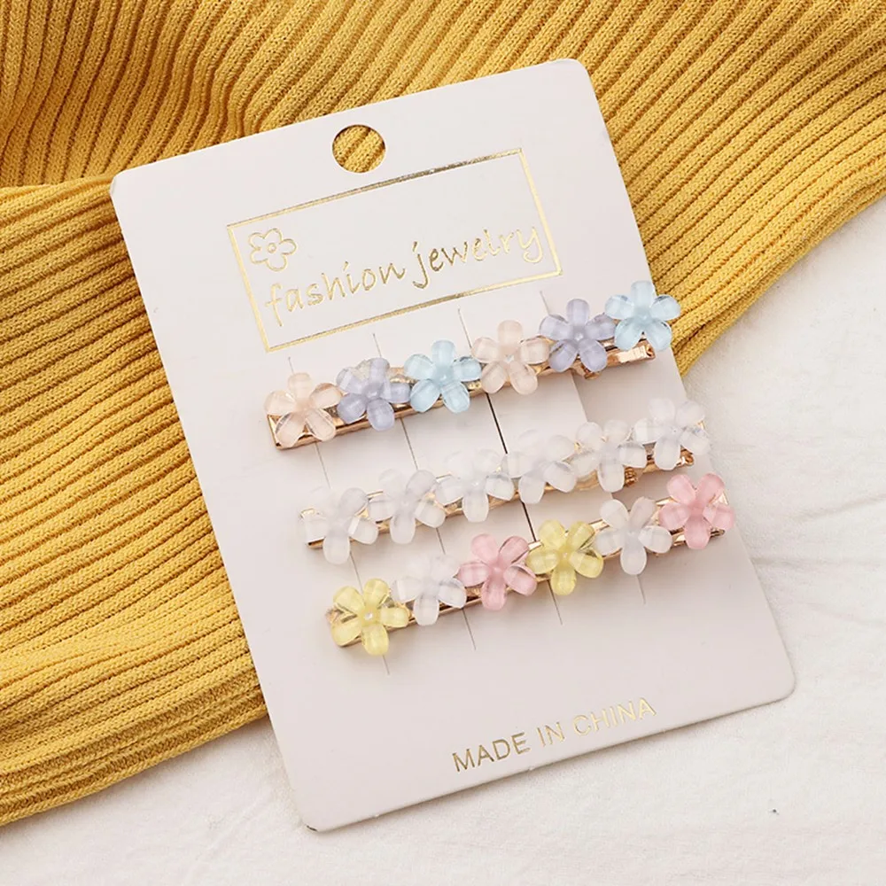 

Flower Hairpin Bangs Side Word Hair Clip Temperament Set Hair Accessories Jewelry Crystal Bee Hairpin Side Clip for Women Girls