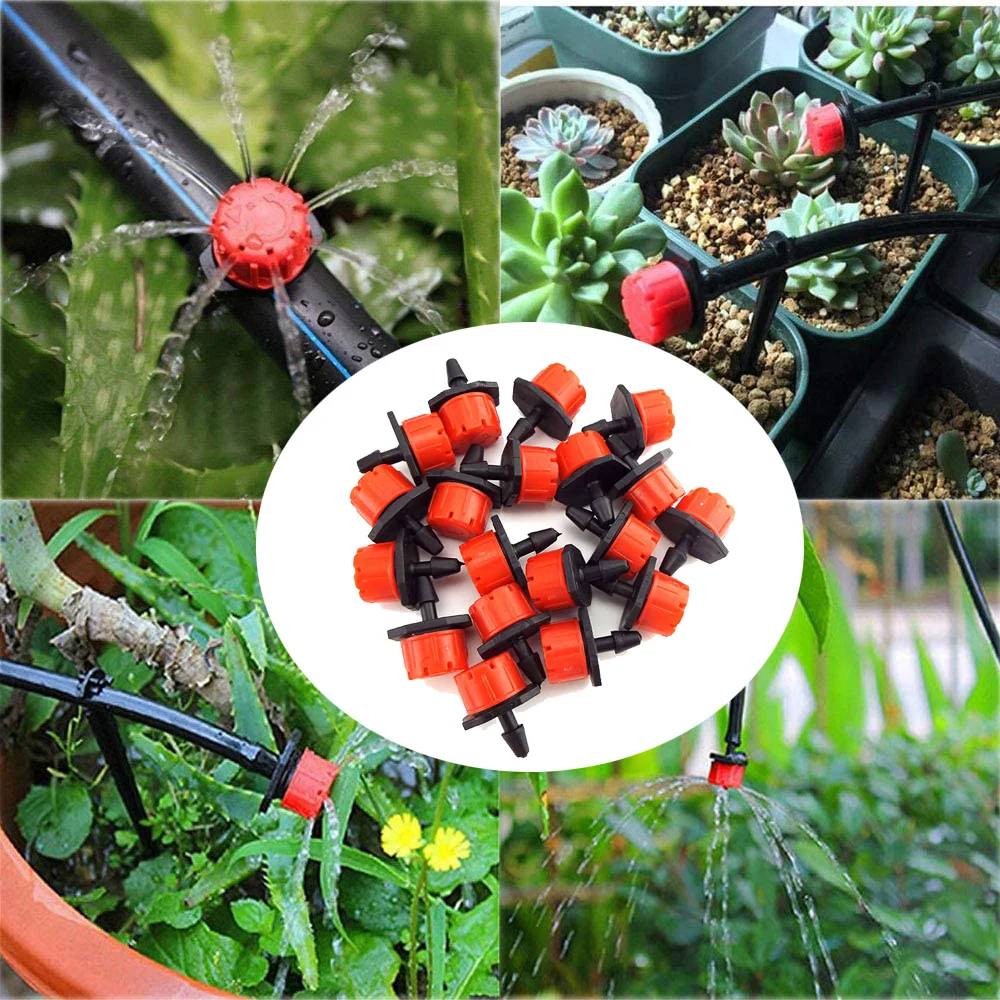 

4/7mm Garden Irrigation Nozzle Adjustable Dripper Sprinkler Emitter Micro Drip Balcony Yard Greenhouse Watering Spray for plants