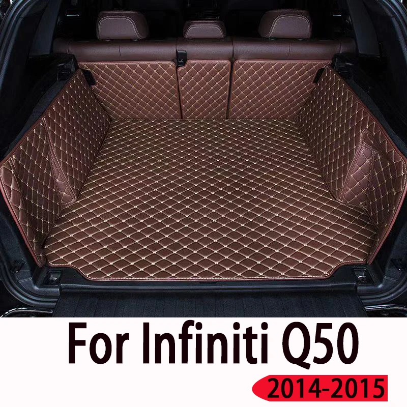 

Коврик для багажника автомобиля Infiniti Q50, негибридный коврик для груза 2014, 2015, коврик для внутренней отделки, аксессуары, крышка