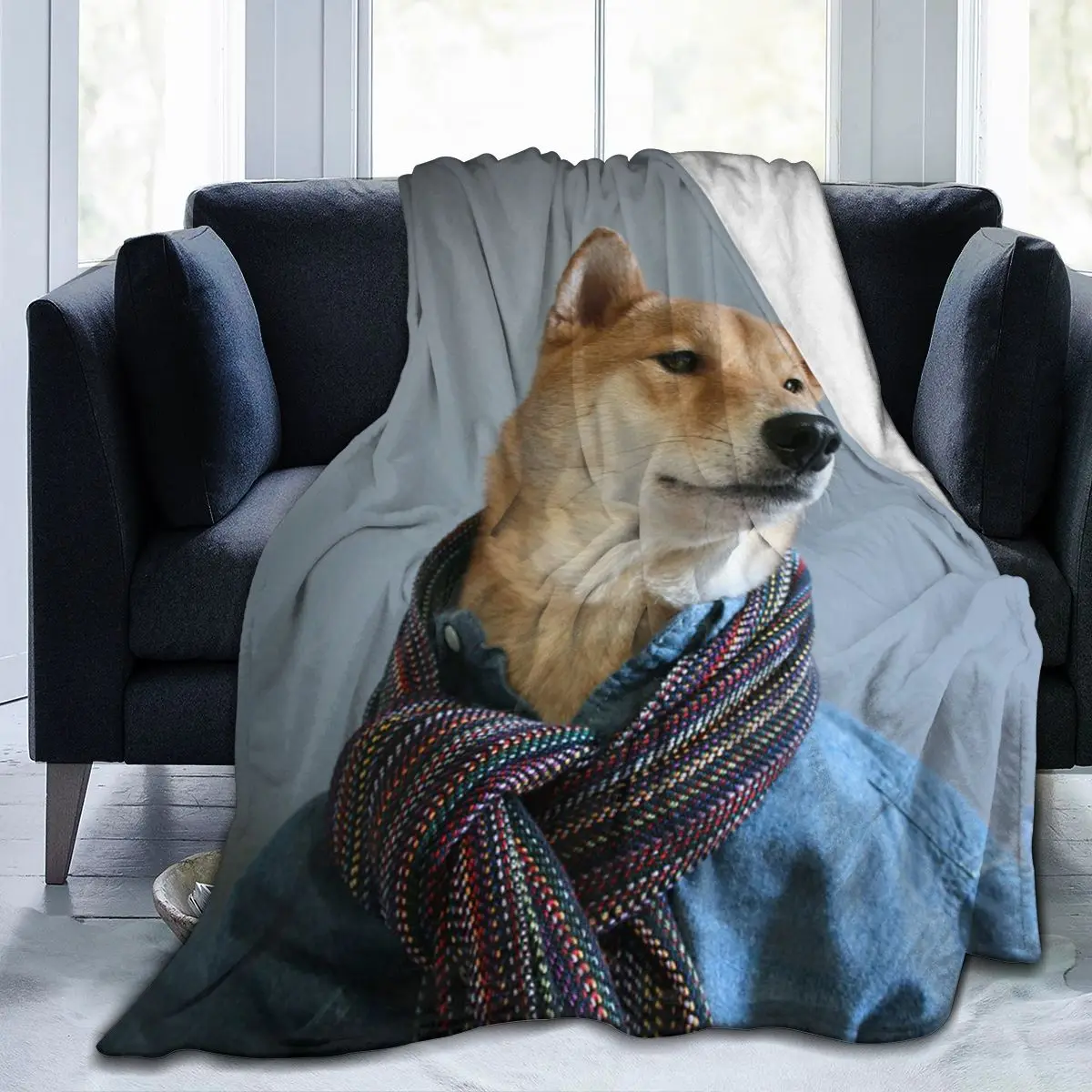 

Модное фланелевое одеяло с 3D рисунком собаки, постельное белье, мягкое одеяло, покрывало для кровати, домашний текстиль, украшение