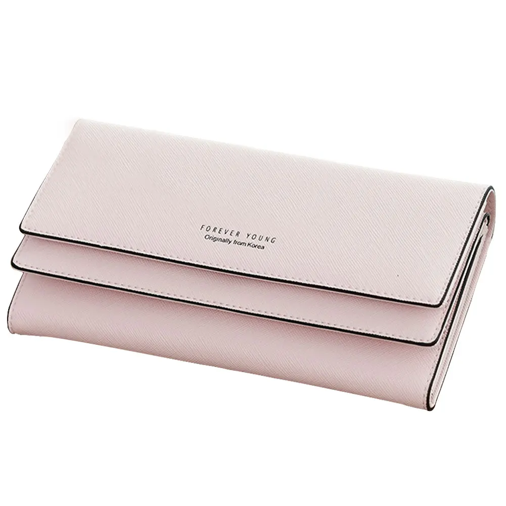 

Длинный вместительный кошелек с отделением для монет, органайзер тройного сложения из искусственной кожи, многофункциональный кошелек с н...