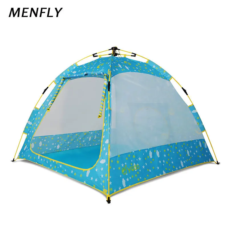 MENFLY Outdoor Automatic Picnic Tent Children's Toy House Home Game Room Tent for Kids Play Wigwam Girl Beach Plaything Lodge