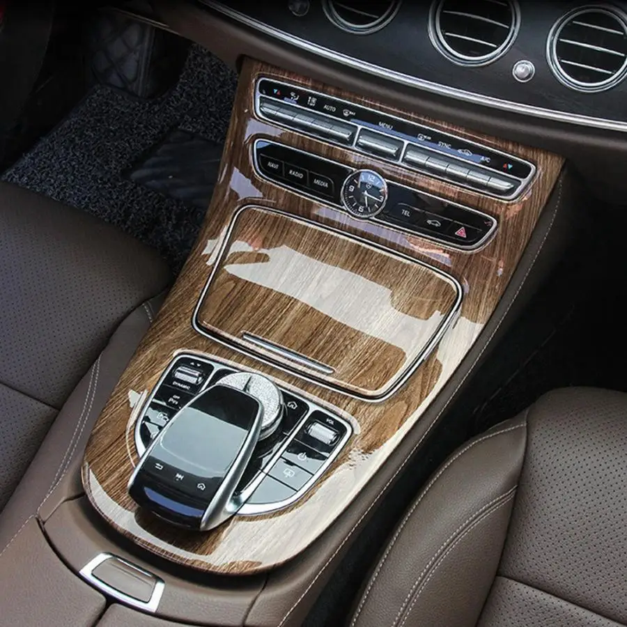 Декоративная отделка панели переключения передач подходит для Mercedes Benz E Class W213 2016