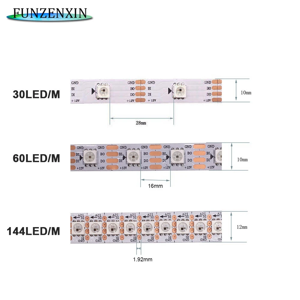 DC12V 5 м WS2815 (обновление WS2813) RGB Светодиодный точечный светильник индивидуально