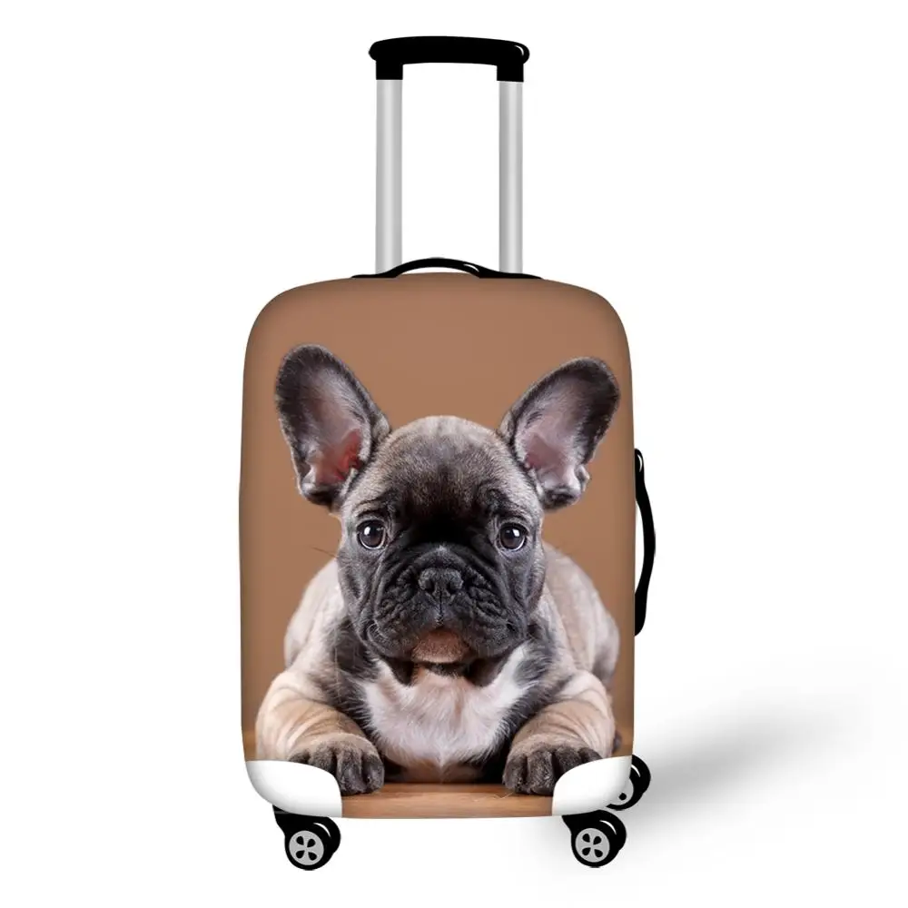 Защитный чехол для чемодана HaoYun с милыми бульдогами эластичный