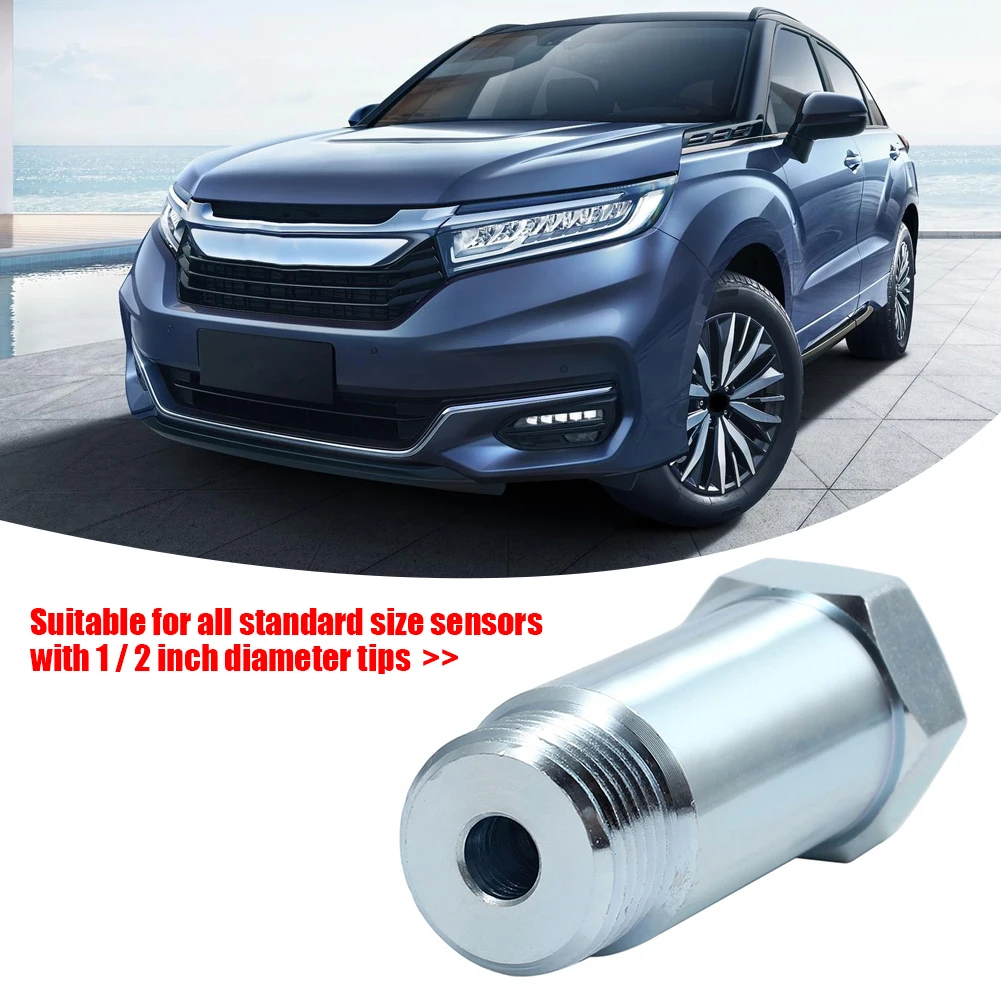 55mm M18 x 1.5 Bung Adapter Lambda O2 Oxygen Sensor Spacer Isolator Angled Extender Joints Converter Auto Accessories | Автомобили и