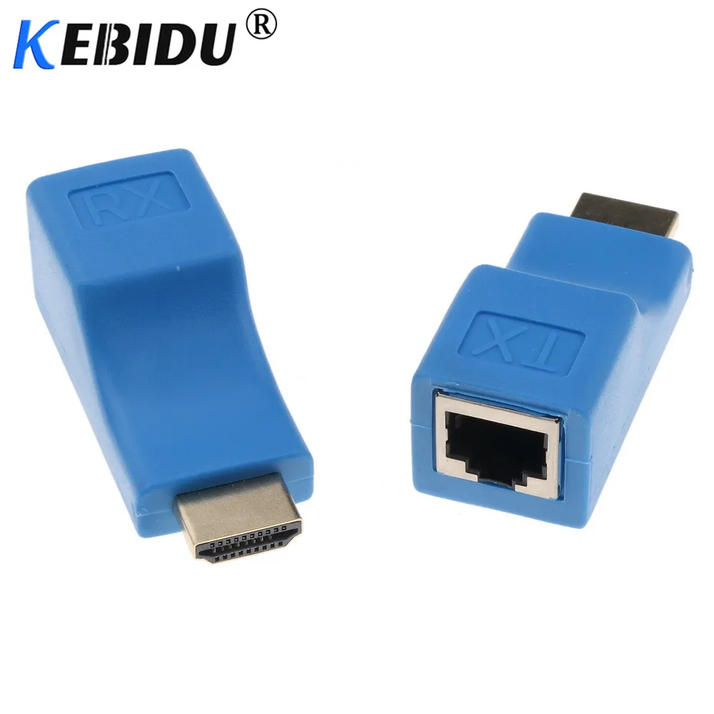Одинарный RJ45 HDMI совместимый удлинитель CAT5E/6 UTP 30M ретранслятор 4K * 2K и разрешение