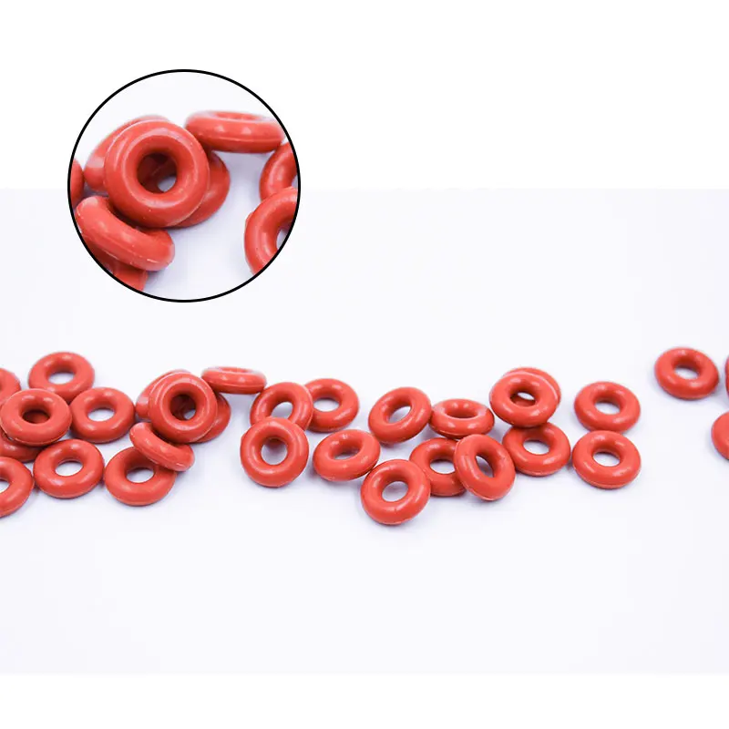 10 шт./лот уплотнительное кольцо из Красного силикона толщина 1 мм каучука