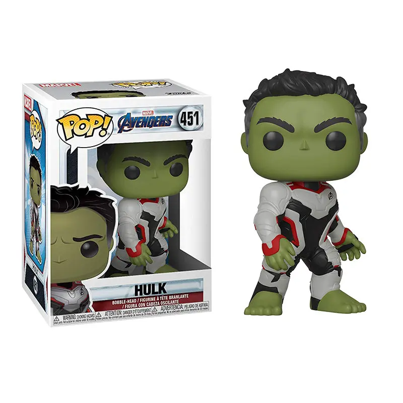 Арбузно-красный FUNKO POP Marvel Мстители: эндшпиль танос Тор Человек-паук Халк Стэн ли Железный ПВХ фигурка игрушки для детей Рождественский подарок - Цвет: Арбузно-красный