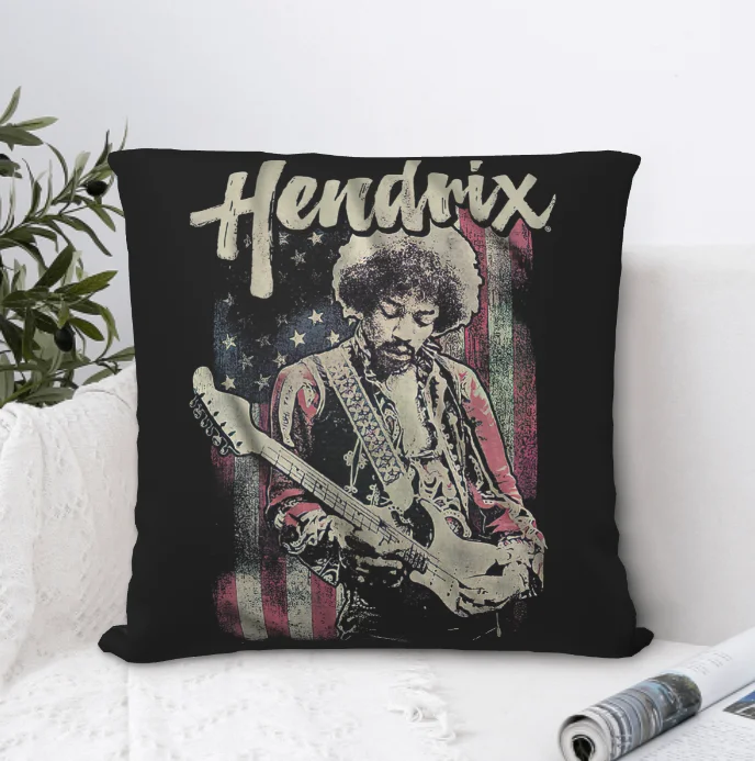 

Jimi Hendrix, подушка с принтом, чехол, искусственные Чехлы для дивана, подушка, чехол, декоративная подушка