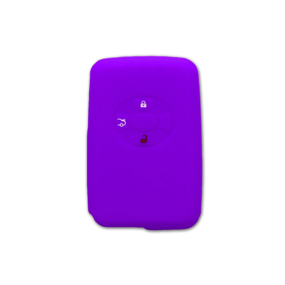 

Muchkey Silicone Key Remote Key Cover For 4 Button Fits For Toyota Reiz Corolla Yaris Rav4