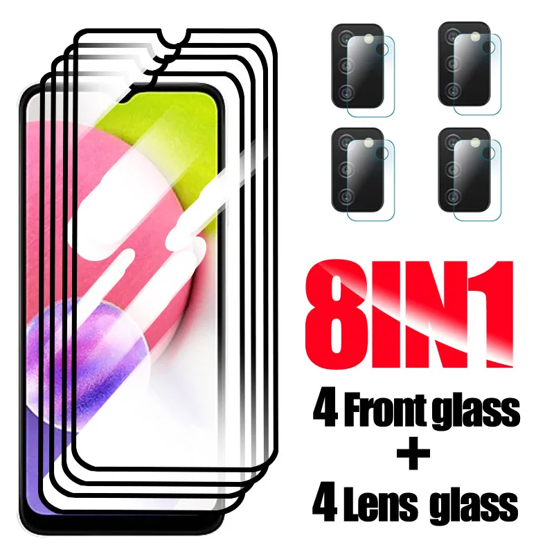 

Lens Screen Protector For Samsung Galaxy A03s A02s A02 A01 Tempered Glass On For Samsun A72 A52s A32 5G Protective Camera Film