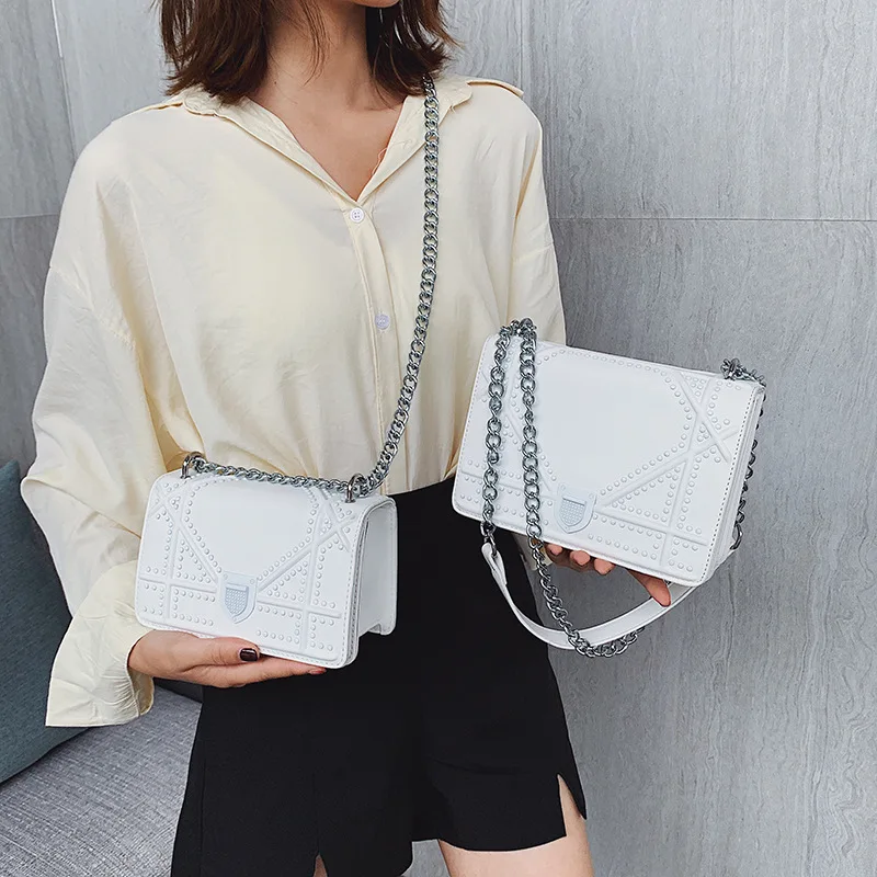 JUILE модная женская сумка с заклепками модные женские сумки-мессенджеры маленькие