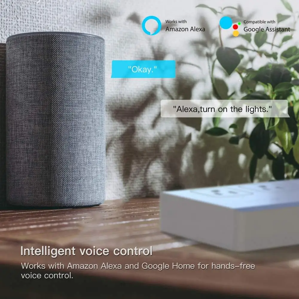 Умный сетевой фильтр с поддержкой Wi Fi совместим Alexa Google Home и IFTTT 4 USB портами для