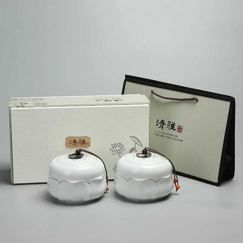 2 шт./лот керамическая чайная банка кухонный органайзер для специй продуктов