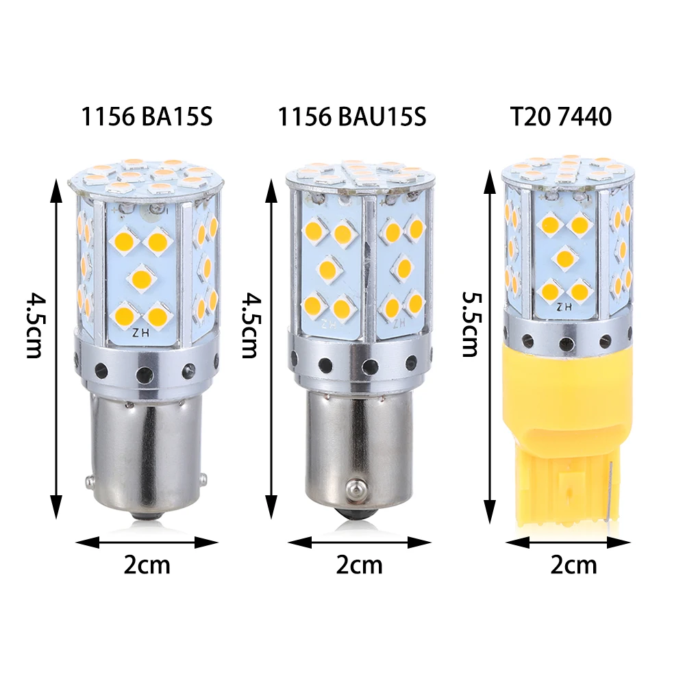 1156 BA15S BAU15S PY21W T20 7440 3030 35SMD Canbus Бесплатная светодиодный ная лампа автомобильная