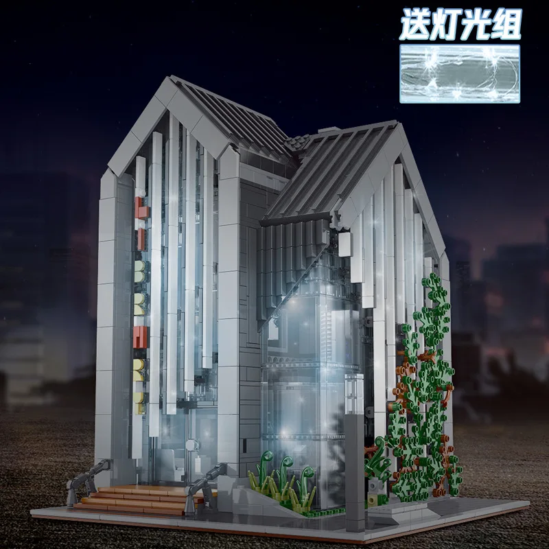 

Mailackers MOC 2734PCS Modern Library City Street View Architecture City Building Blocks Bricks Educational Kids Toys Gift