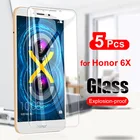 5 шт. закаленное стекло для Huawei Honor 6X защита для экрана 2.5D 9H Защитная стеклянная пленка для Huawei Honor 6X прозрачная