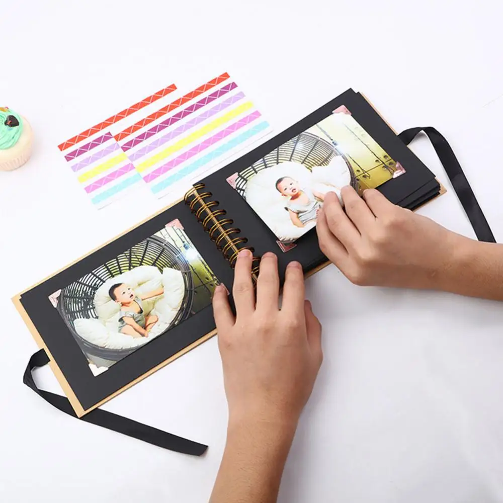 30 Pages DIY Bowtie Ribbon Scrapbook Craft Paper Photo Picture Album Memory Book | Дом и сад