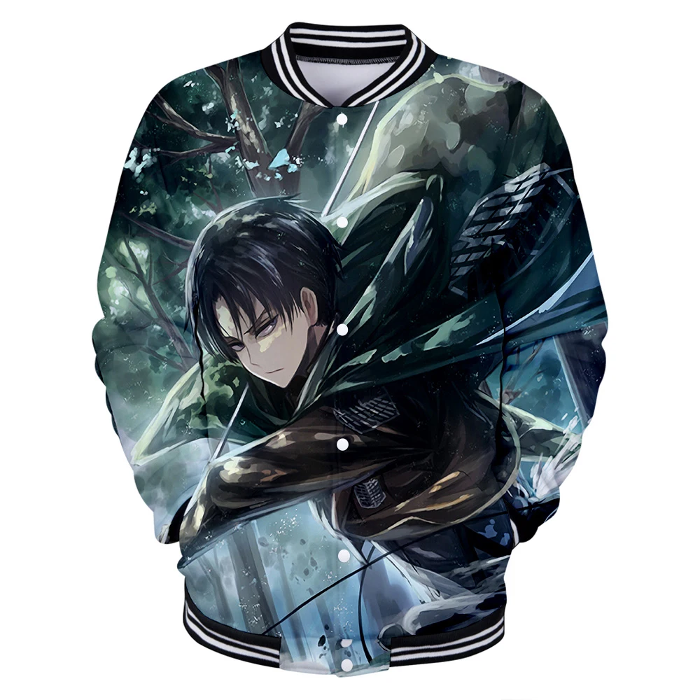 

Newest 3D Printed Baseball Jackets Attack on Titan Women/Men Fashion Long Sleeve Jacket 2020 Harajuku Casual Streetwear Clothes