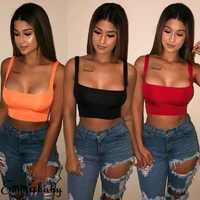 sexy crop tops women off shoulder strappy sleeveless vest tank top tee shirt female sports bras camis