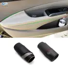 Для Honda City 2008 2009 2010 2011 2012 2013 4 шт., кожаная панель подлокотника салона автомобиля из микрофибры, защитная отделка
