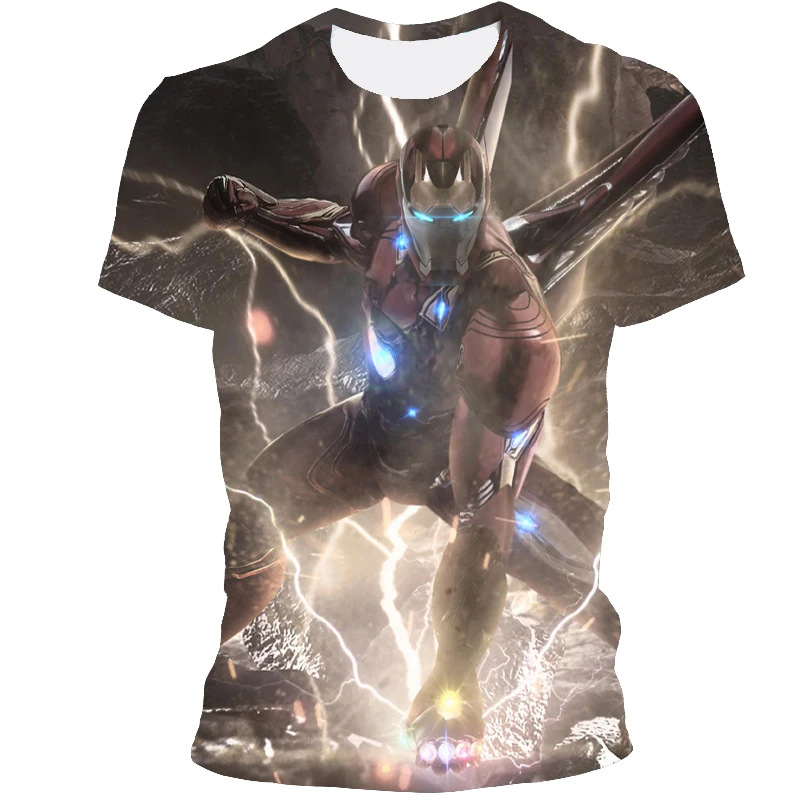 

2021 Hot Sale Anime Character Printed Men's Summer T-Shirt Oversized Casual Breathable Short Sleeve Tops for Boys and Girls