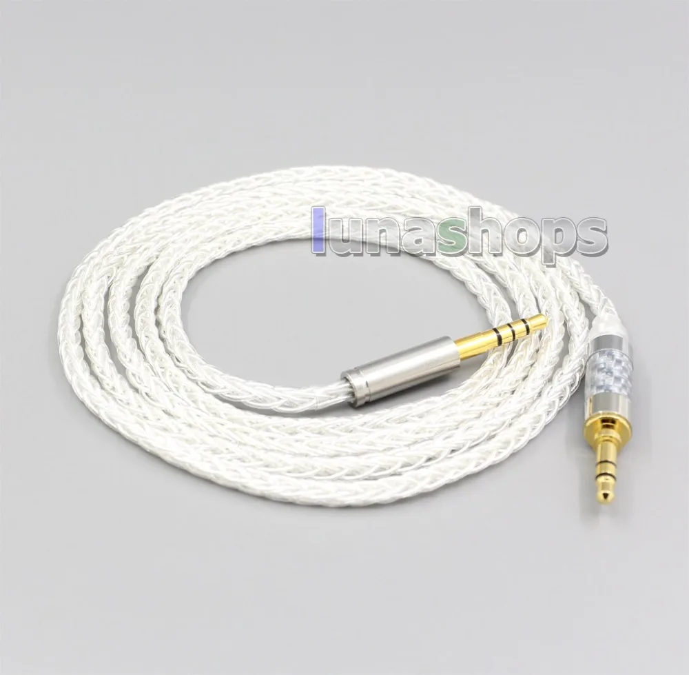

LN006538 8 Core Silver Plated OCC Earphone Cable For Audio Technica ATH-WS660BT WS990BT WS1100iS ATH-M50xBT SR50 SR50BT