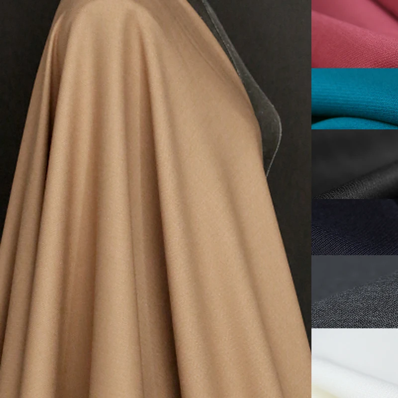 

7 Colors! 150CM Wide 400G/M Weight Wool Polyester Autumn and Spring Jacket Outwear Jacket Dress Fabric E1432