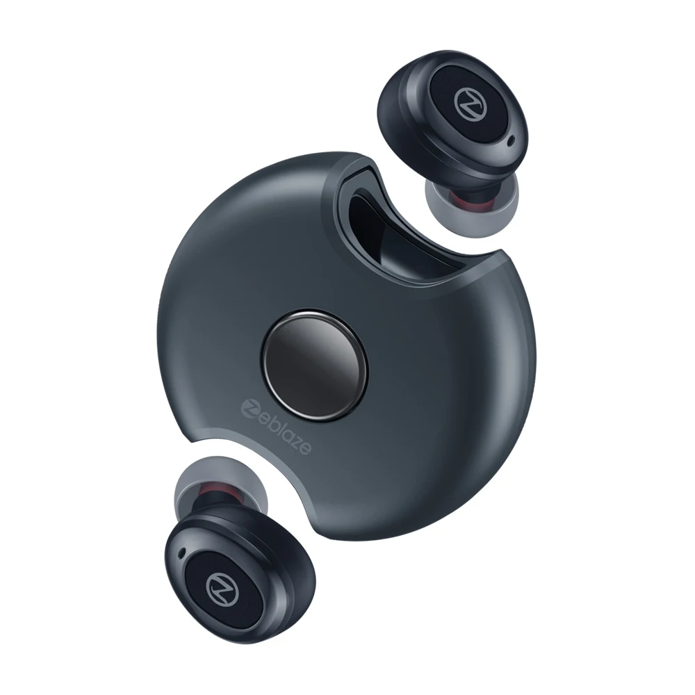 Black Zeblaze Zepods™Полностью беспроводные наушники Bluetooth 5,0 вращение на 360 ° дизайн IPX5 Водонепроницаемый 18 часов Срок службы батареи Быстрая зарядка - Цвет: Black