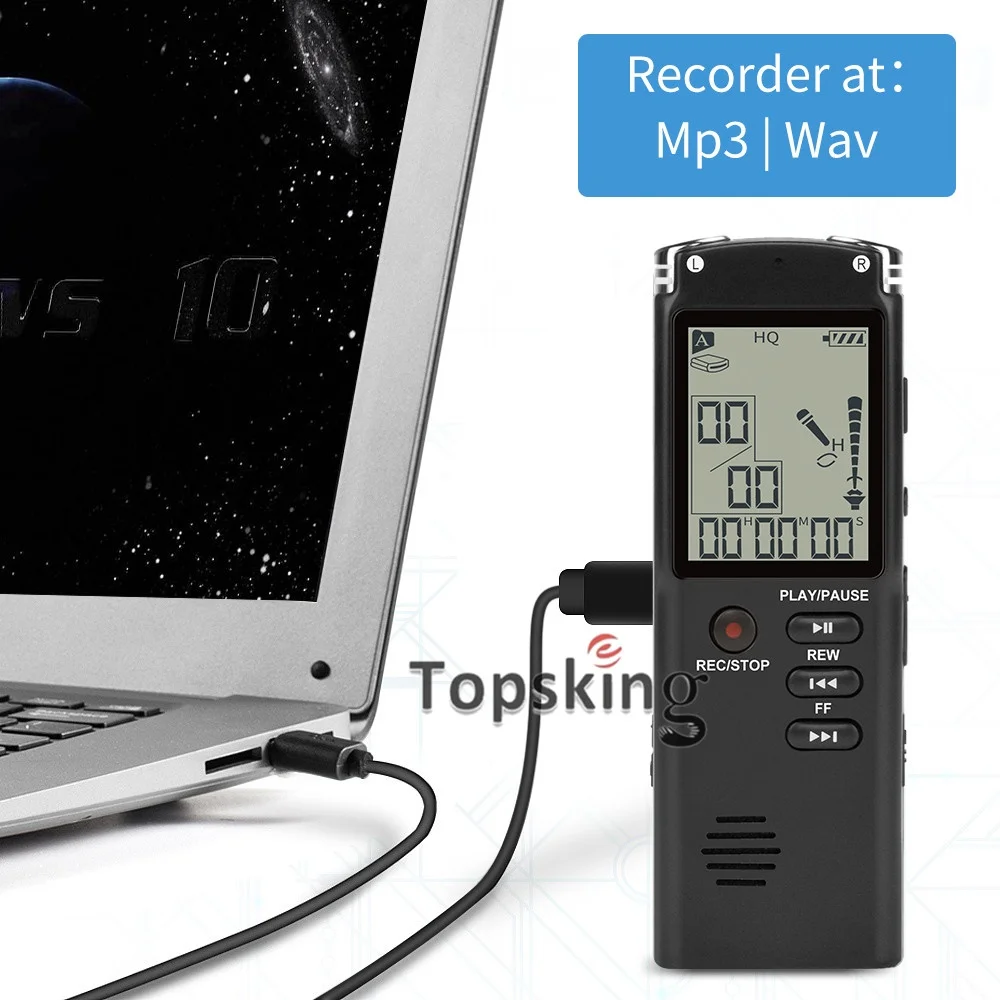 

Digital Voice Recorder Pen USB Built-in Microphone Mp3 Player Dictaphone Audio Interview Recorder With VAR/VOR 8GB 16GB 32GB