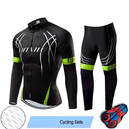 Cycling Set Uhtxhu, осень-весна, набор для велоспорта, одежда для велоспорта, набор для велоспорта, мужские майки для велоспорта, наборы для велоспорта - Цвет: Cycling Set
