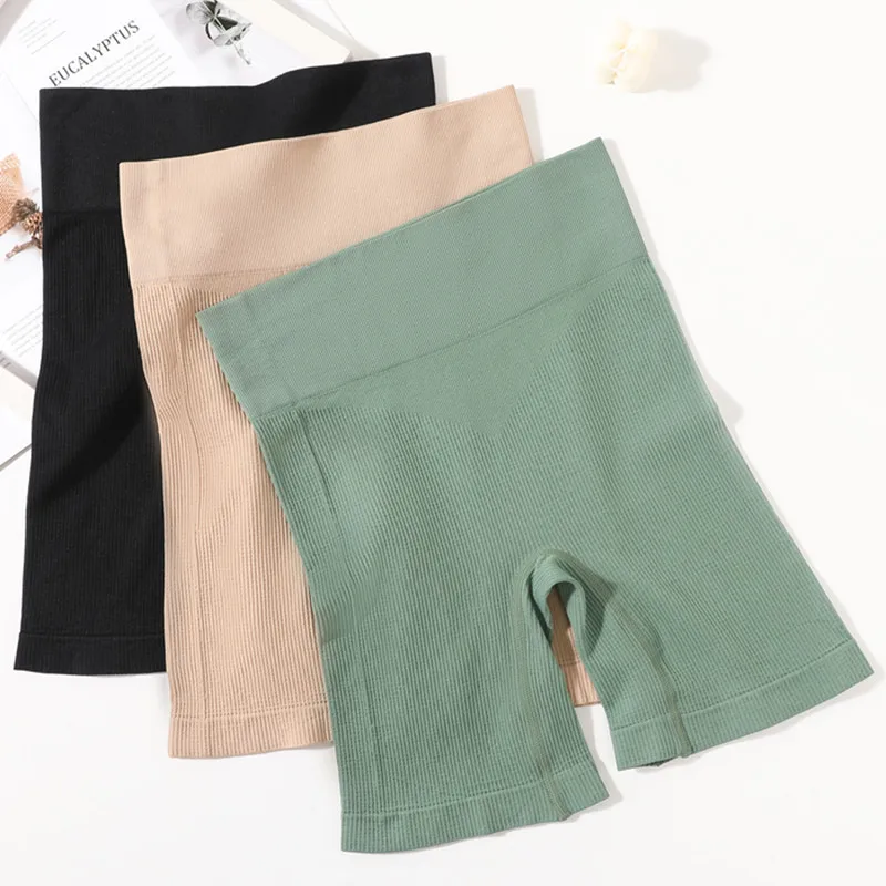 Бесшовные шорты для фитнеса женские безопасные короткие штаны основные с