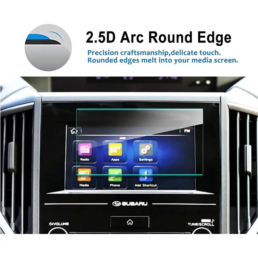 LFOTPP For Subaru Forester Car Navigation Tempered Glass Screen Protector Display Film Auto Interior Protective Sticker