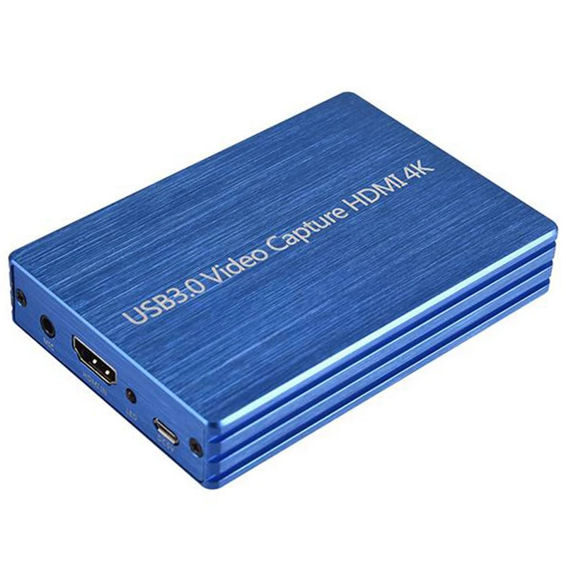

USB 3.0 Video Capture HDMI Band Loop Out 4K, Support Microphone External HDMI to USB 3.0 Video Capture Card