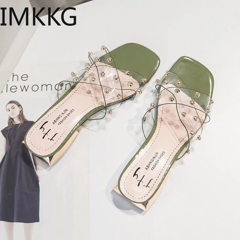 2020 Прозрачная женская летняя обувь прозрачные свадебные сексуальные милые