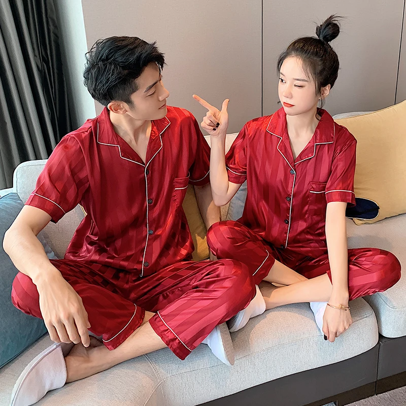 Ночная рубашка размера плюс для мужчин и женщин сексуальная пижама летняя Пижама