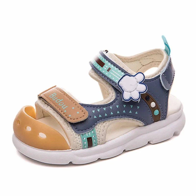 2020 летняя новая пляжная обувь с рисунком для малышей Нескользящие дышащие