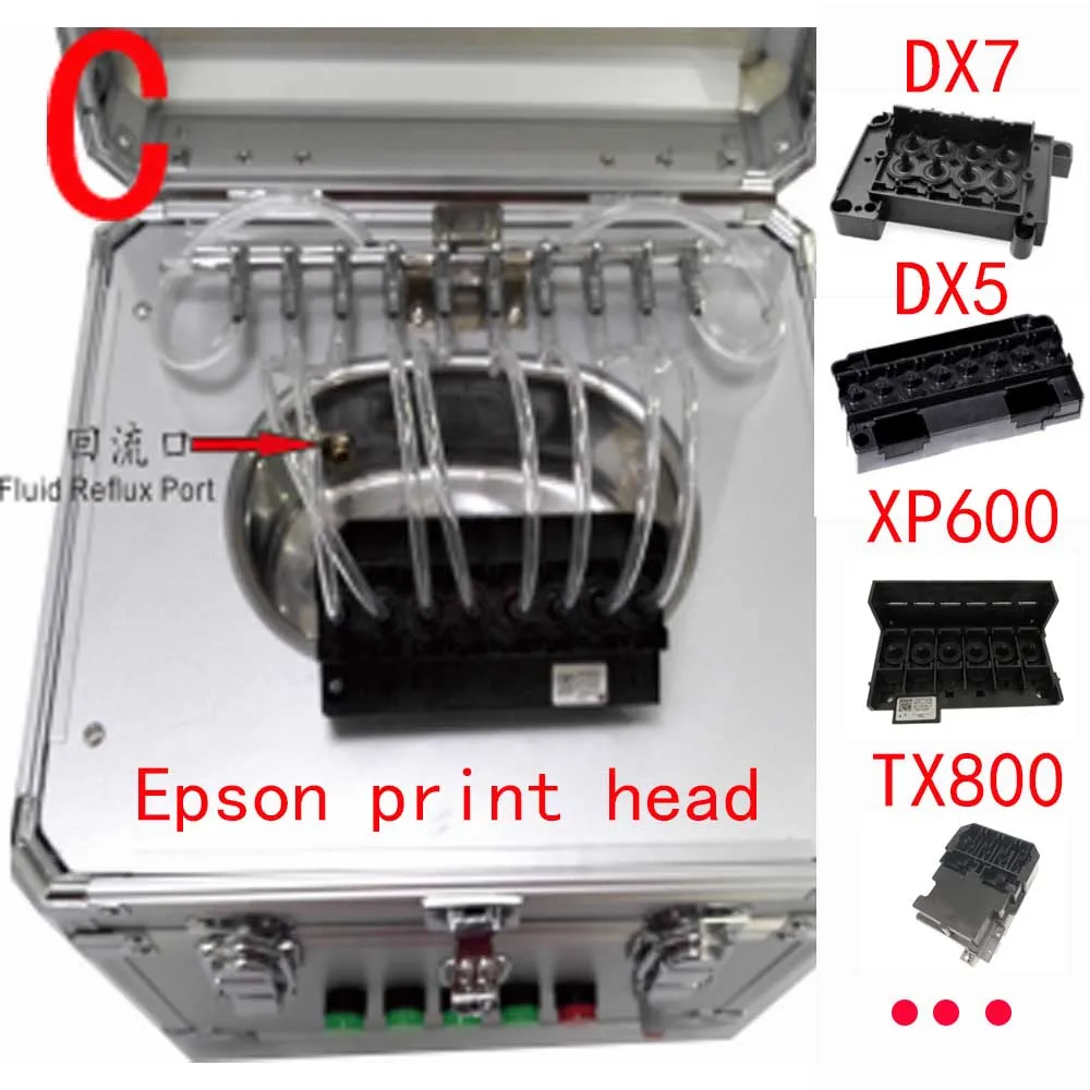 

New ultrasonic PRINT HEAD CLEANER for XP600 TX800 ep-son roland mutoh dx5 dx7 polaris konica xaar printhead printer cleaning