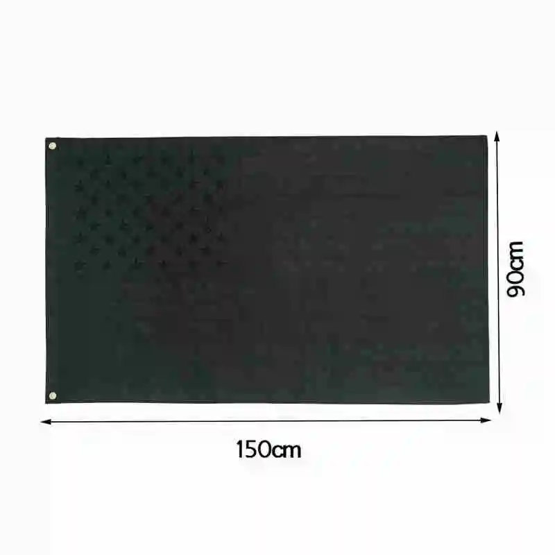 

Outdoor Banner Flag All black American Flag Grommets Banner Decor Polyester Outside Porch Home 90x150cm Resistant Garden Fa Y4N0