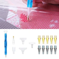 5pcs alloy point drill pen heads diamond painting pen replacement pen head diy embroidery craft quick case tool nail pen tip