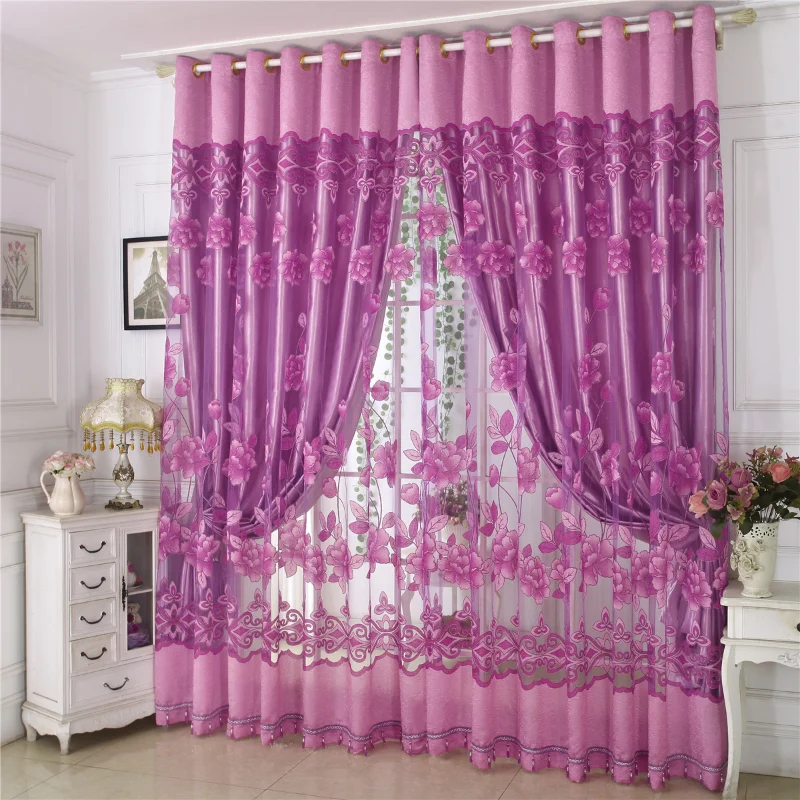 Шторы затемняющие в европейском стиле современные высококлассные резные цветы