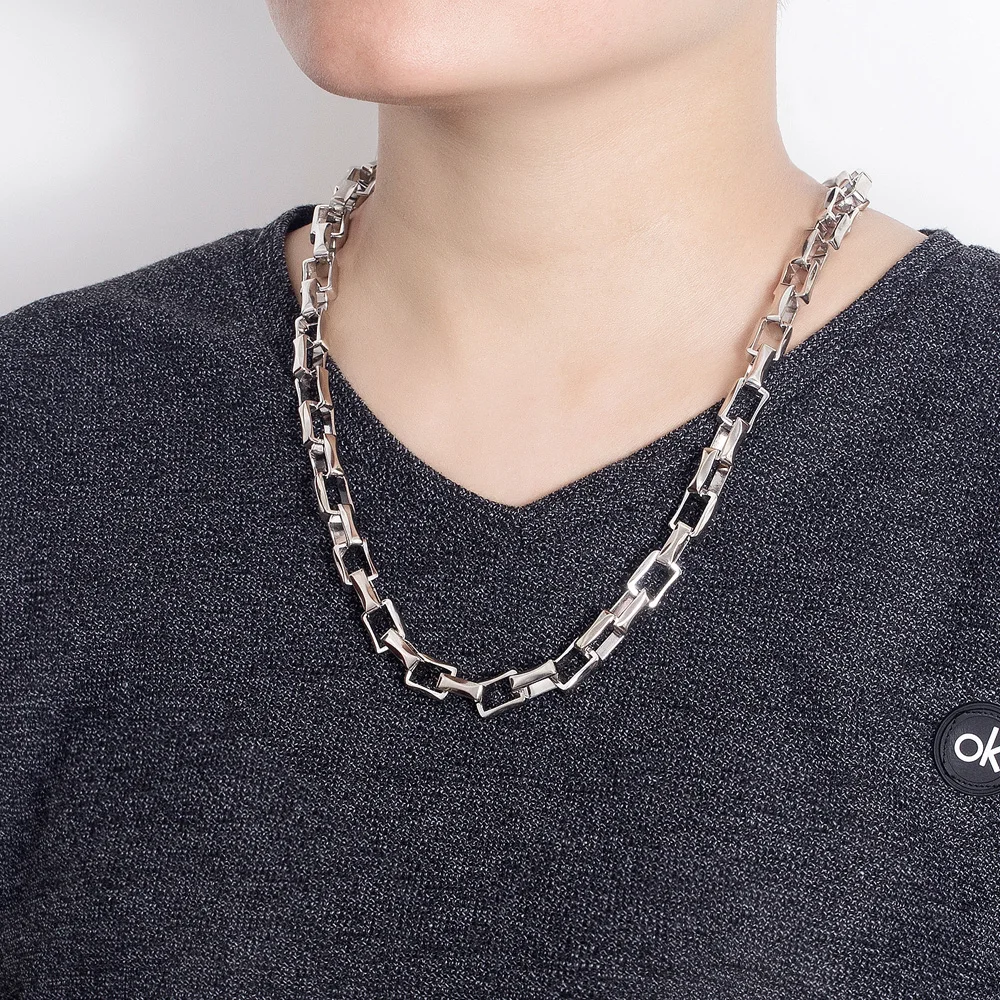Мужское ожерелье из серебра 925 пробы мм 49 см|sterling silver necklace|925 sterling necklacenecklace free shipping