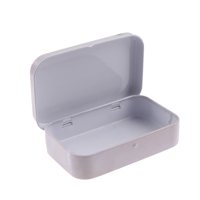 Бледно-лиловый Мини жестяная коробка с крышкой Упаковка Коробки для конфет