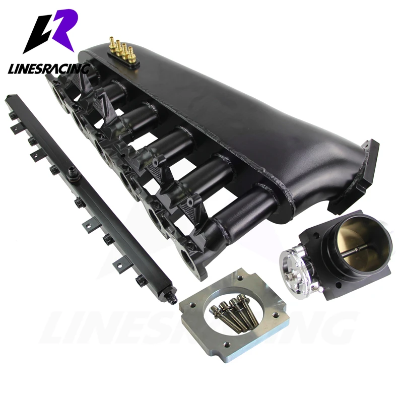 Новый Впускной коллектор пленум + Универсальный корпус дроссельной заслонки VQ35TPS