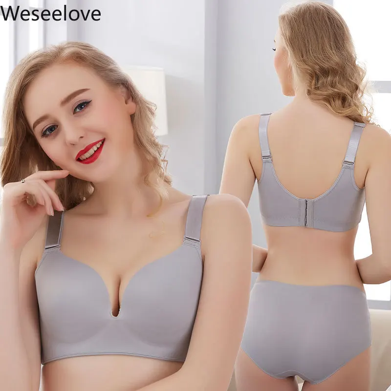 Weseelove Seamless Bras For Women Sexy Push Up Bra Ultra Thin Plus Size BH Without Bones Skin Underwear Unwired Bralette M16-1
